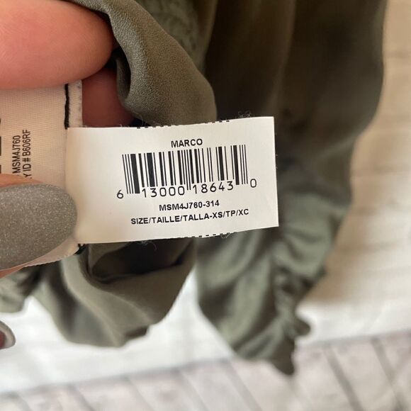 BCBGMaxAzria Marco Off-the-Shoulder Zip-Front Top - Picture 8 of 9